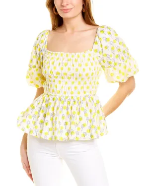 Ash & Eden Rucha Puff Sleeve Blouse