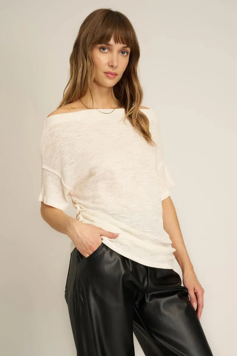 Clover Cowl Neck Tee