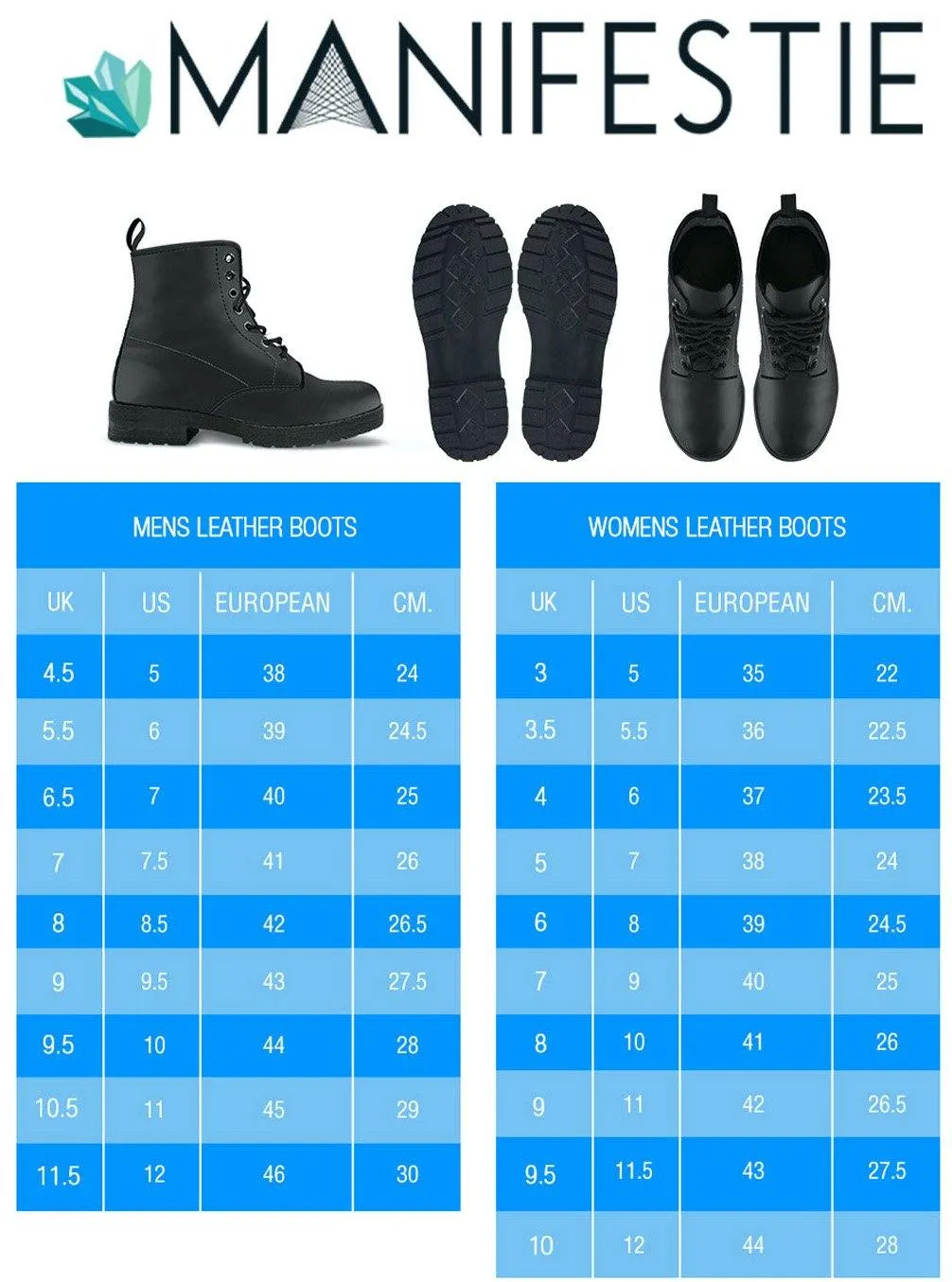 Crane and Fauna  Memory Foam Boots | All Season Lace Up Boots | Vegan Leather Combat Boot by Manifestie
