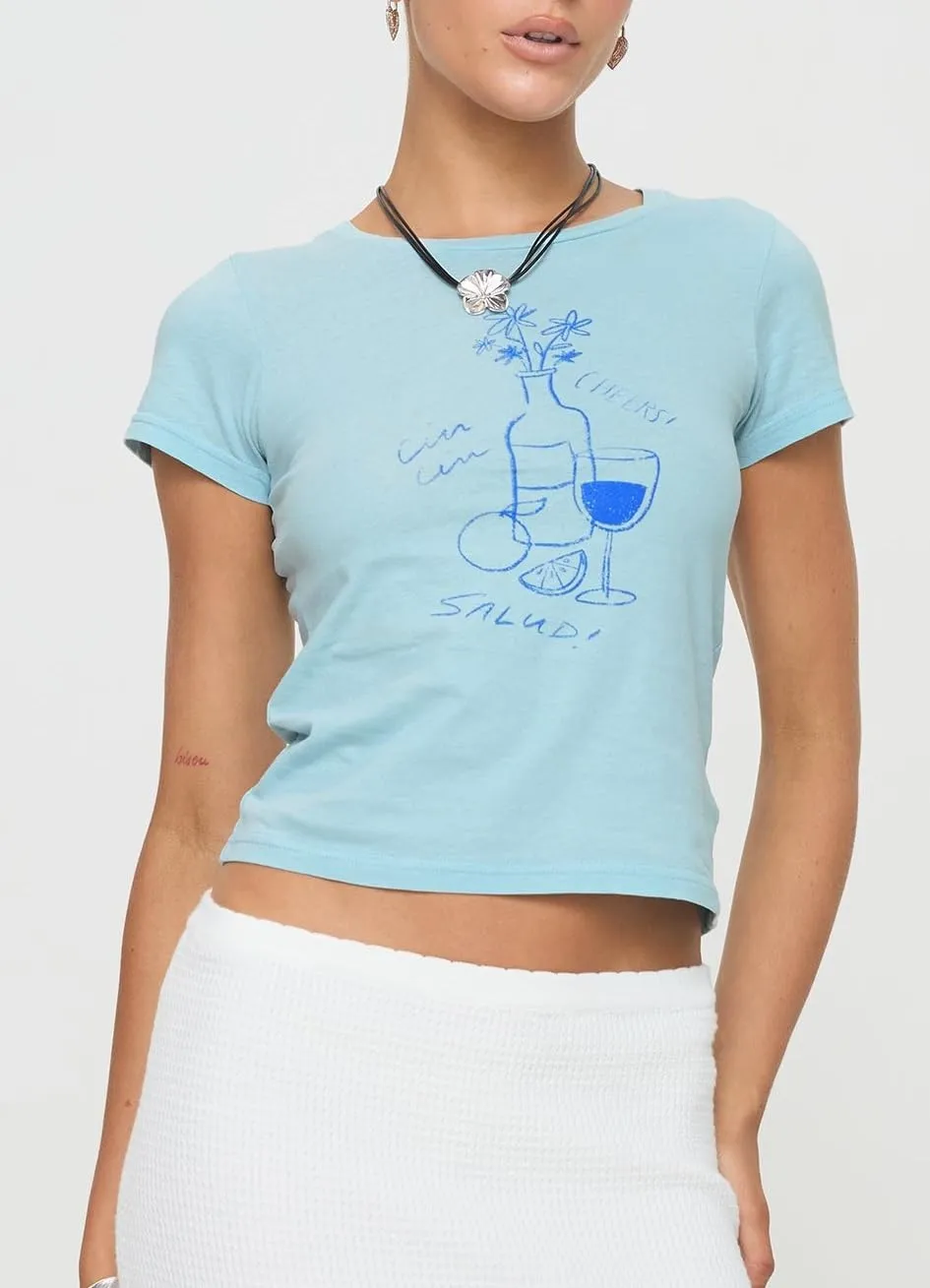 Y2K White Baby Tees for Women Cute Graphic Printed Crop Top Vintage Aesthetic Summer T Shirt for Teen Girls